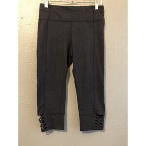 Calvin Klein Performance Womens‎ Capris Large Navy Blue Quick Dry Athleisure Gym